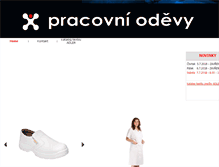 Tablet Screenshot of pracovni-odevy.cz